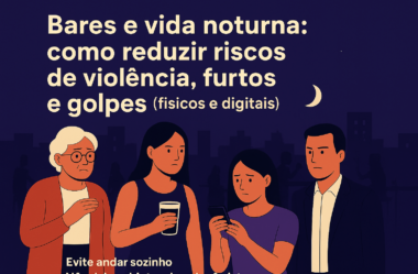 Bares e vida noturna: como reduzir riscos de violência, furtos e golpes (físicos e digitais)