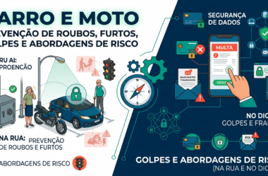 Carro e Moto: prevenção de roubos, furtos, golpes e abordagens de risco (na rua e no digital)