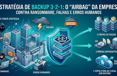 Estratégia de Backup 3-2-1: o “airbag” da empresa contra ransomware, falhas e erros humanos