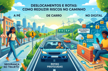 Deslocamentos e rotas: como reduzir riscos no caminho (a pé, de carro e no digital)