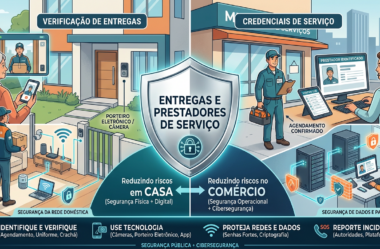 Entregas e prestadores de serviço: como reduzir riscos em casa e no comércio (segurança pública + cibersegurança)