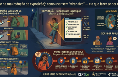Celular na rua (redução de exposição): como usar sem “virar alvo” — e o que fazer se der errado
