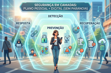 Segurança em Camadas: Como Criar um Plano Simples (pessoal + digital) sem Paranoia