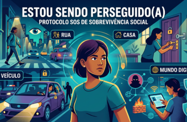 Estou sendo perseguido(a): SOS — o que fazer agora, como se proteger e como interromper a perseguição (no mundo físico e no digital)