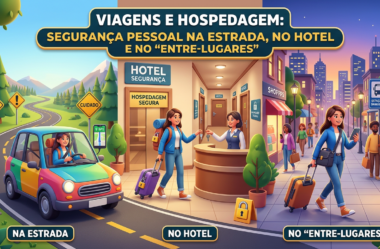 Viagens e hospedagem: segurança pessoal na estrada, no hotel e no “entre-lugares”