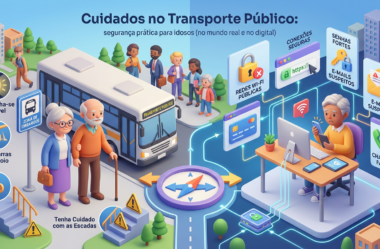 Cuidados no Transporte Público: segurança prática para idosos (no mundo real e no digital)