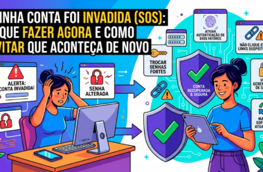Minha conta foi invadida (SOS): o que fazer agora — e como evitar que aconteça de novo